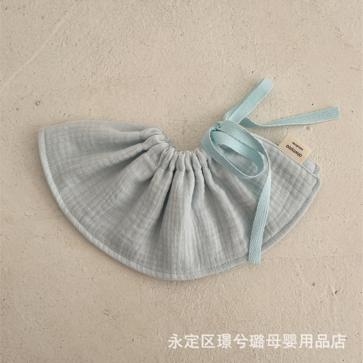 Picture of Baby 4-Layer Cotton Gauze Bib with Tie, 360-Degree Anti-Spit-Up Bib for Infants