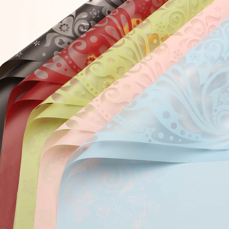 Hua Xi Nuosha Paper Butterfly Feather Flower Wrapping Paper Butterfly Printing Opp Film Gift DIY Flower Shop Floral Flower Material