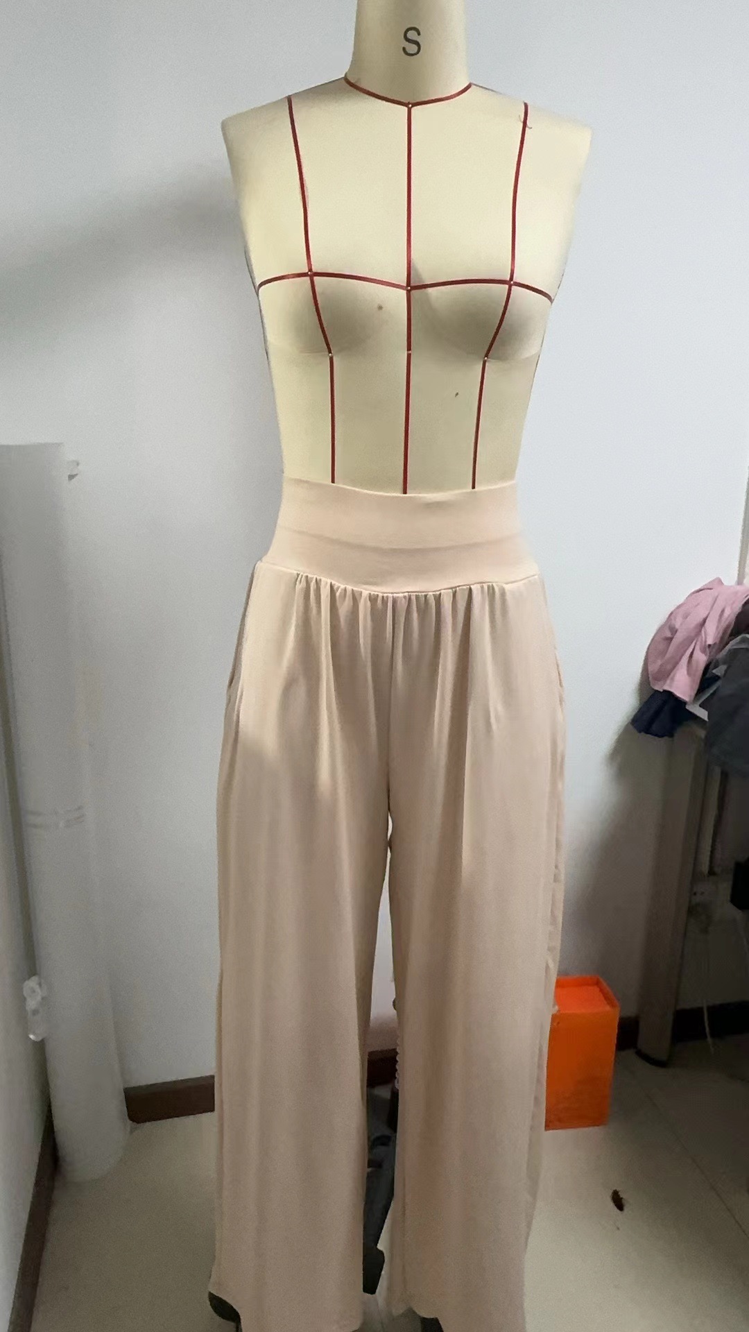 Picture of 2023 Spring/Summer Yoga Running Pants Cool Casual Pants for Women Summer Popular Style Lazy Style, Comfortable Wide-Leg Pants