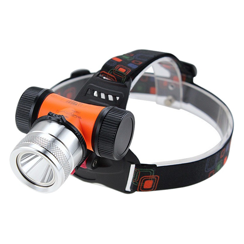 New multifunctional white and yellow double light source T6/L2 strong light diving headlight LED outdoor cycling bicycle headlight