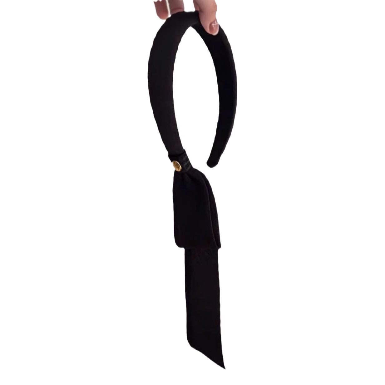Autumn and Winter Retro ribbon one-piece headband new three-dimensional Plaid small bow tie headband high-grade fashion strap hair accessories