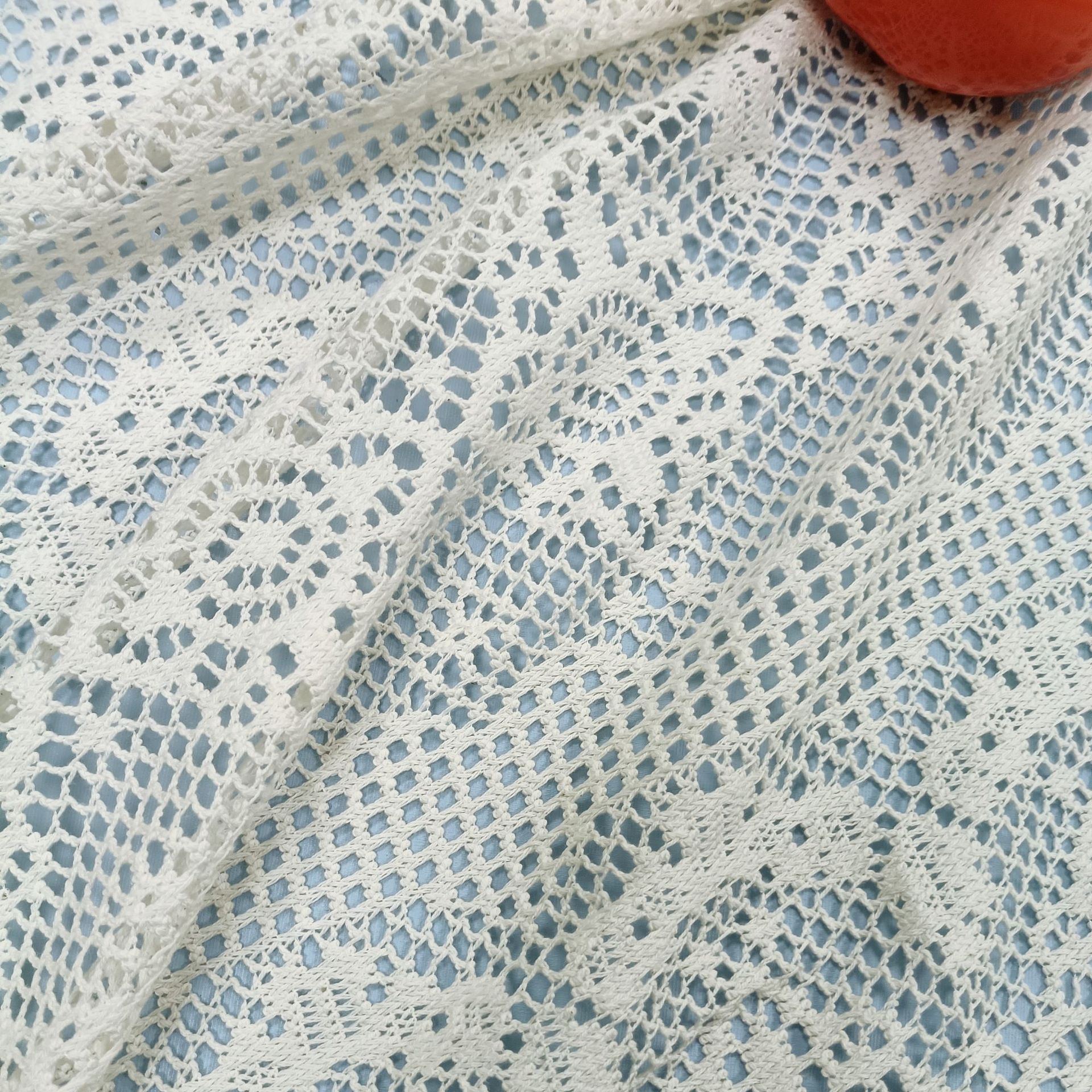 Polyester cotton lace fabric hollow retro knitted hook flower plain wind clothing accessories handmade DIY lace cloth