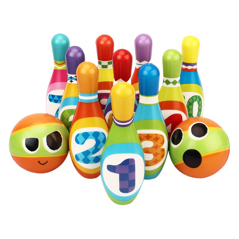 Picture of Cross-border large pu solid children bowling suit parent-child interactive toys kindergarten indoor sports ball