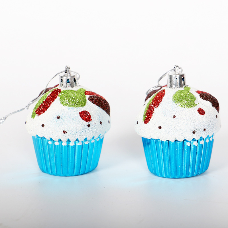 Picture of Christmas Decoration Supplies 7cm Cake Christmas Tree Decoration Accessories Window Shopping Mall Home Pendant