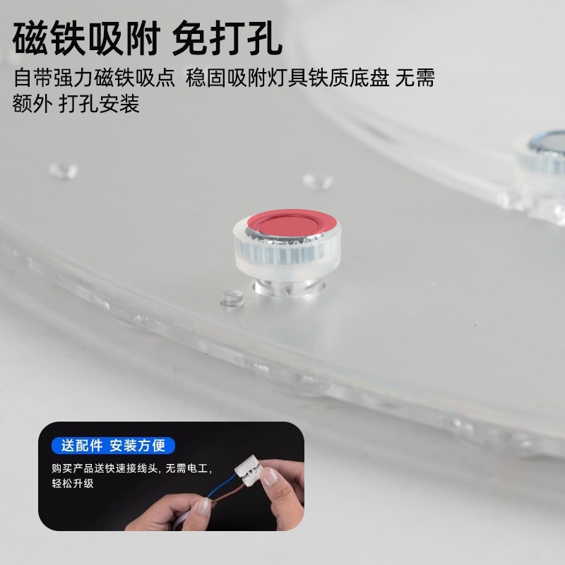 Picture of LED Full Spectrum Ceiling Lamp Bedroom Eye Protection Fan Lamp Super Bright Replacement Circular Module Retrofit Wick Light Source