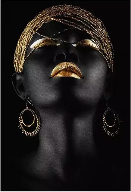 Picture of Cross-border Hot Selling African Women Decorative Painting Canvas Painting Mural Painting Foreign Trade Hot Selling Decorative Painting Core