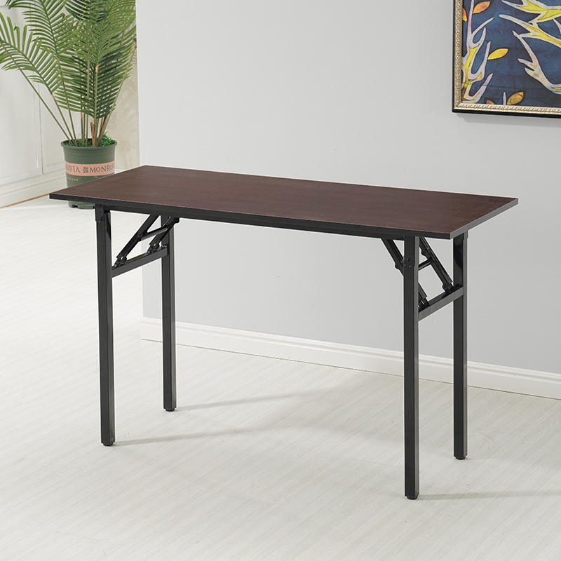 Picture of Factory straight hair simple folding table Office conference table long learning desk computer training table modern minimalist