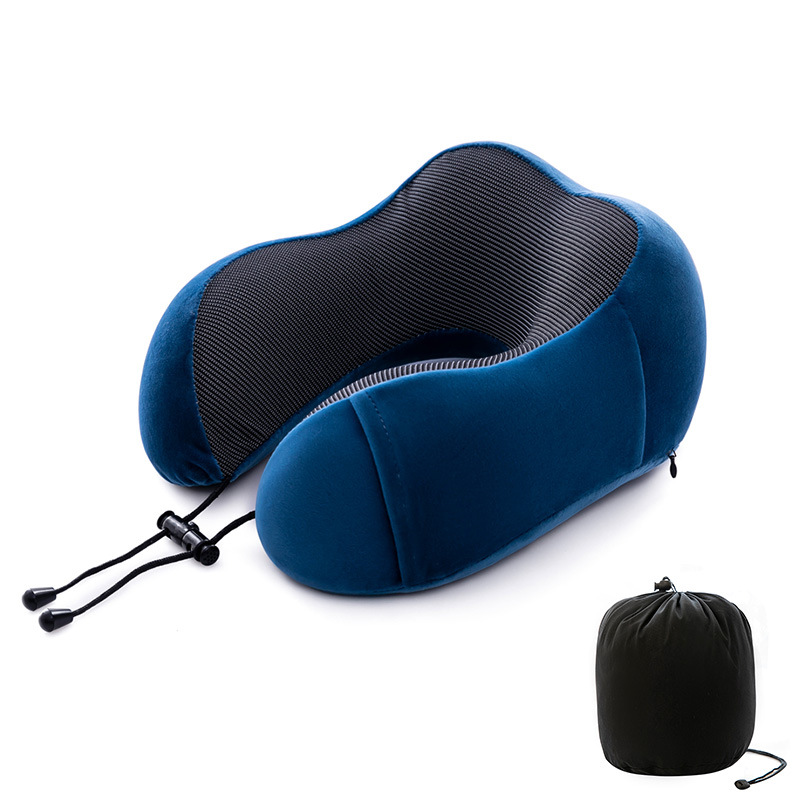 Picture of Cross-border U-shaped neck pillow can be fixed Logo simple memory foam U-shaped pillow wholesale travel neck pillow portable U-shaped pillow