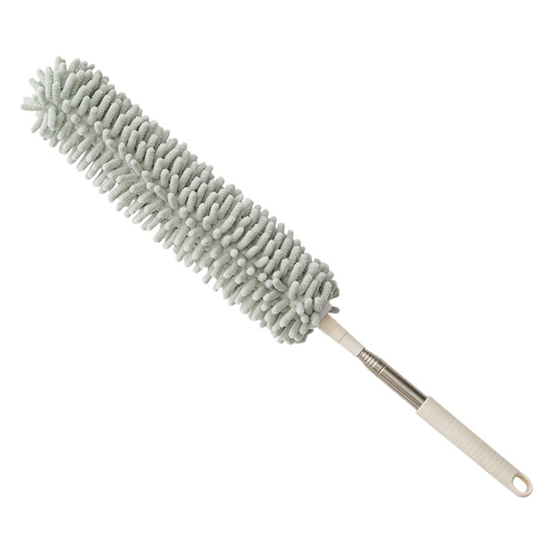Nordic Style Chenille Feather Duster Cleaning Artifact Dust Removal and Ash Sweeping Household High Retractable Electrostatic Dust Removal Brush