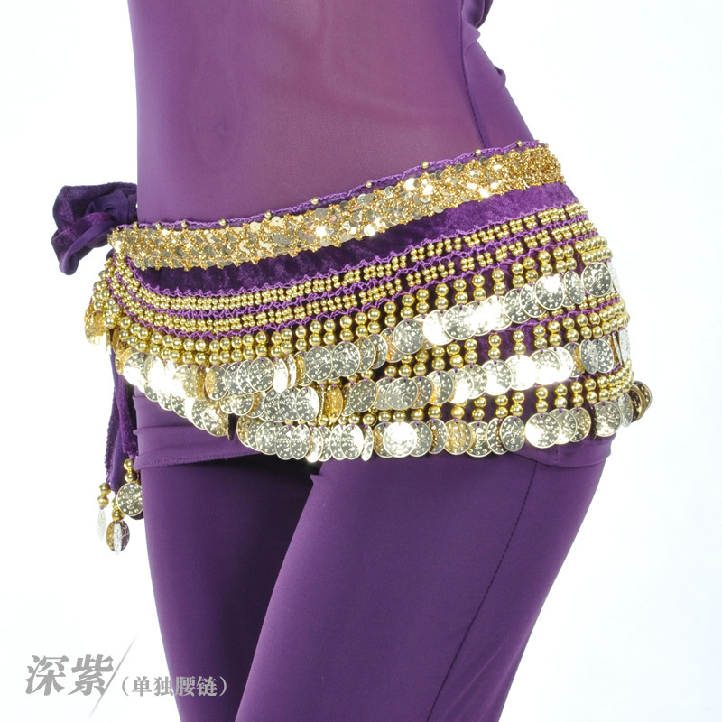 Picture of 248 Currency Belly Dance Waist Chain Belly Dance Ordinary Waist Chain Practice Belly Dance Belt Waist Towel