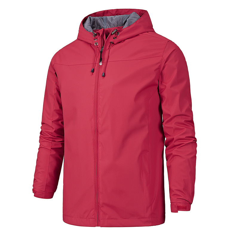 Picture of Outdoor windproof waterproof four-season mountaineering suit men's thin spring and autumn single-layer jacket women's one-piece hair