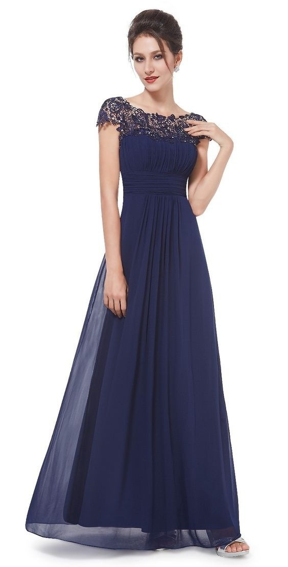 Picture of Elegant European bridesmaid dress Jane European elegant lace bridesmaid evening dress women's clothing