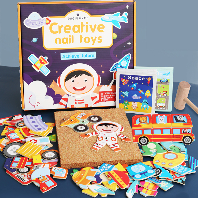 New children's creative DingTalk fun knock parent-child interactive toys simulation craftsman educational toys
