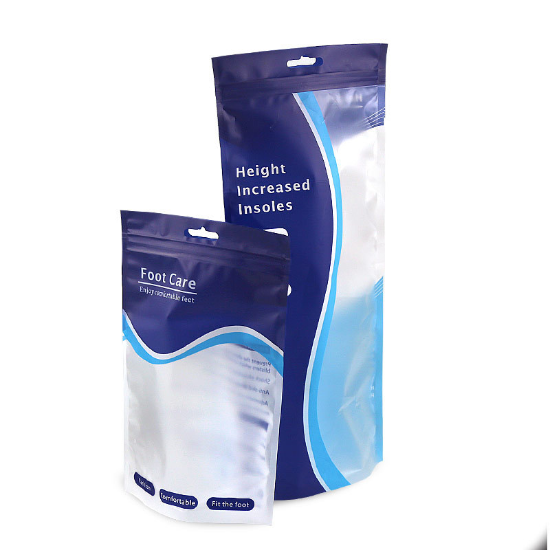 English heightening insole neutral packaging color packaging bag self-sealing bag bone bag universal composite packaging bag
