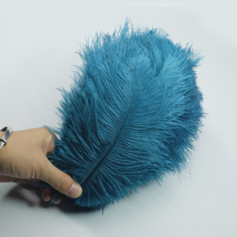 Picture of Color in stock 20-25cm ostrich feather flower home flower arrangement wedding decoration accessories ostrich feather wholesale
