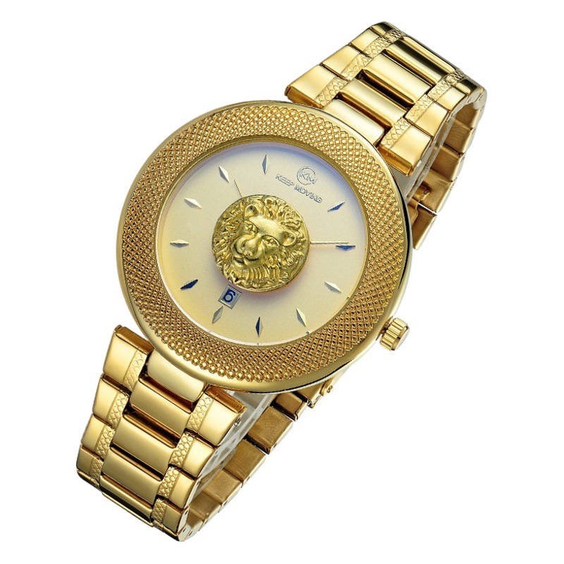 Network Hot Selling Fashion Couple Watch Cross-Border Business Casual Men's Quartz Waterproof Steel Band Watch Women's Watch