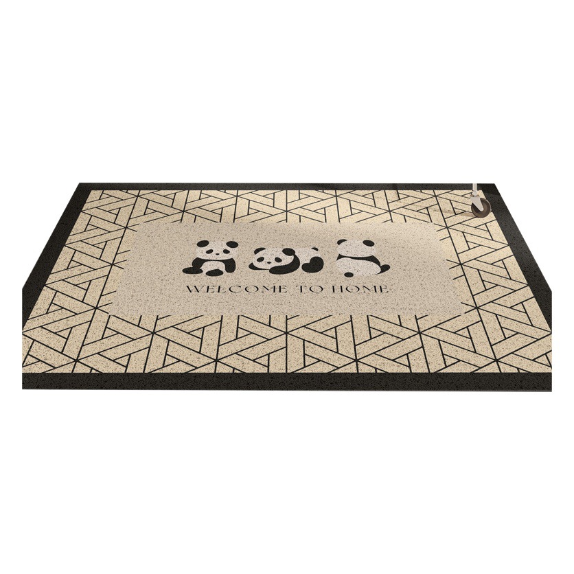 Simple Style Silk Ring Floor Mat for Entry Door Rubbing Soil Silk Ring Door Mat Rectangular Entrance Full Shop Non-Slip Foot Mat for Home
