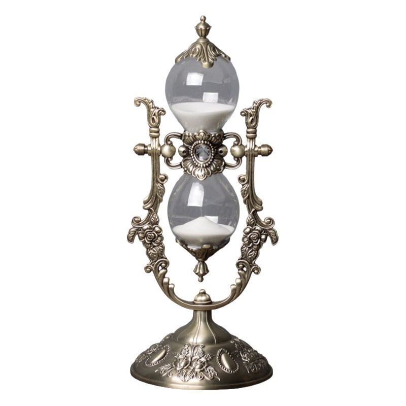 European-style creative hourglass living room decoration home office decoration zinc alloy high-end time timer