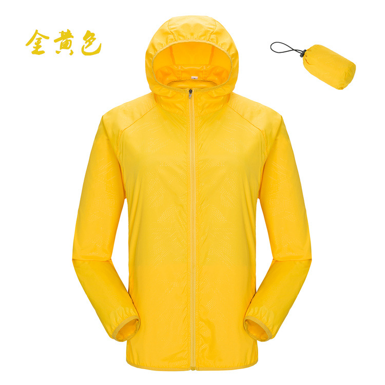 Picture of Factory wholesale outdoor skin windbreaker men's sunscreen clothing women's logo thin coat waterproof printing group building clothing