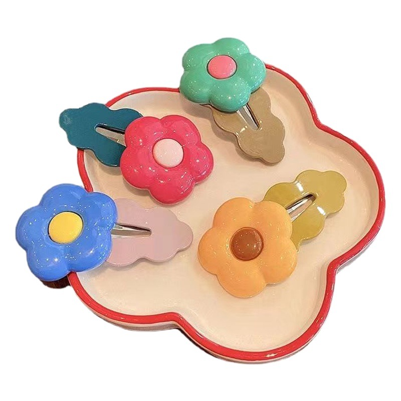 Picture of Knock Sweet Cloud Hairpin Children's Cute Hairpin Korean Style Flower Hairpin Side Clip Back Head Hairpin Bangs Clip