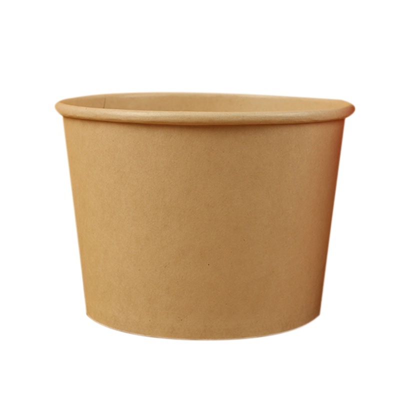 Paper bowls disposable wholesale 100 stalls with lid fast food box custom cooking noodles snacks take-out packing bowl