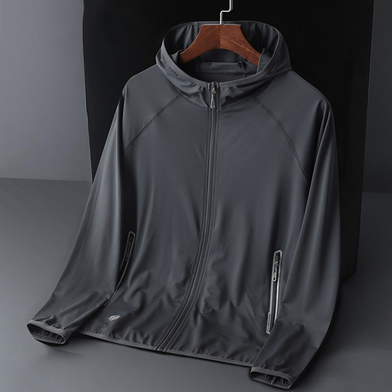 Group Purchase Skin Clothing Men's Printed Fashion Ice Silk Clothing Summer Jacket Outdoor Sports Logo Clothing