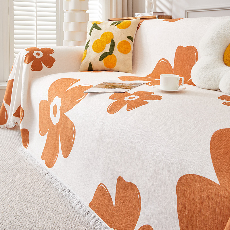 Picture of Sofa Cover Internet Popular Ins Sofa Cushion Cover Towel Anti-Cat Scratch Four Seasons Universal Sofa Cover Multi-Functional Non-Slip Cover Blanket