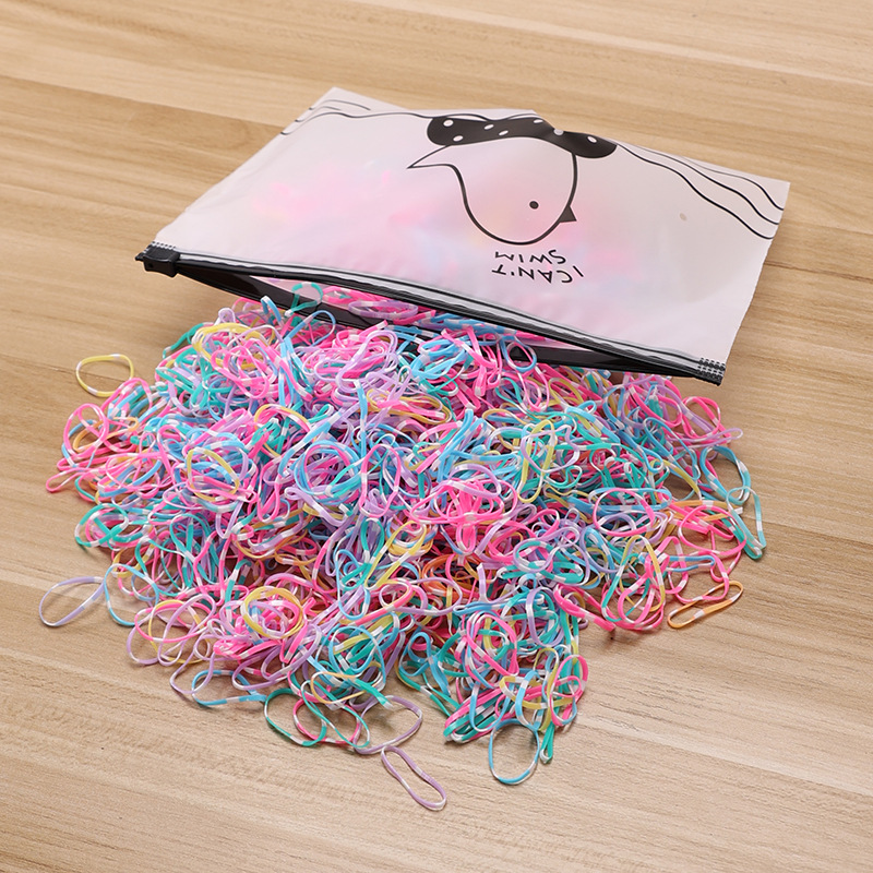 Picture of Children's Hair Rope Disposable Rubber Band Girls' Baby Strongly Pull Constantly Boxed Small Hair Rings Do Not Hit Hair Rope