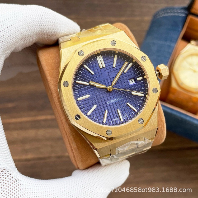 Picture of Cross-Border A-P Royal Oak Men's Fully Automatic Mechanical Watch 15400-15500 Series with Luminous Waterproof Watch