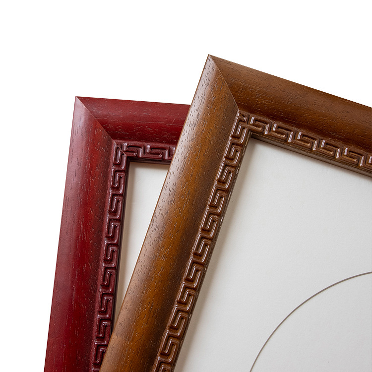 Picture of New Chinese Calligraphy and Painting Mounting Frame Calligraphy Chinese Painting Frame Wall Hanging Cross-stitch Wooden Frame Photo Frame Customized Any Size
