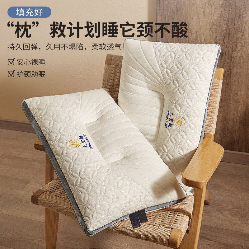 Space Capsule Latex Pillow Pillow Pillow Pair for Hotel Household Cervical Spine Protection and Sleep Pillow Single Dormitory Pillow