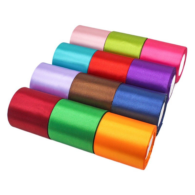 Factory wholesale 10cm ribbon wedding chair back ribbon holiday celebration decoration ribbon home decoration ribbon
