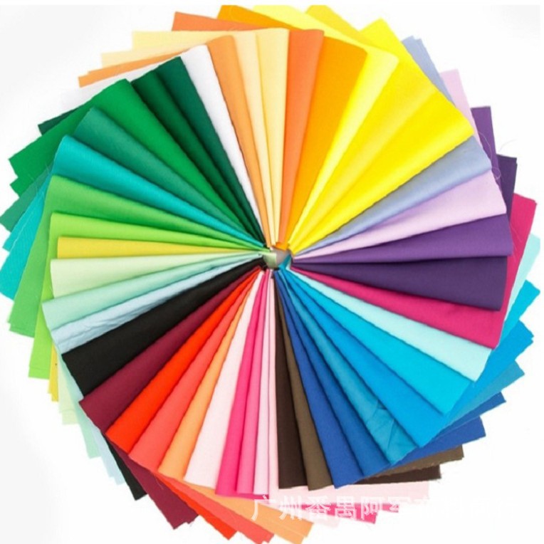 Picture of Hot sale 50 color DIY handmade solid color plain color cloth decorative cloth small cloth head cloth group fabric spot wholesale