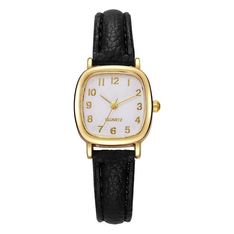 Liu's simple wind belt student quartz small brown watch niche watch ladies electronic quartz watch wholesale