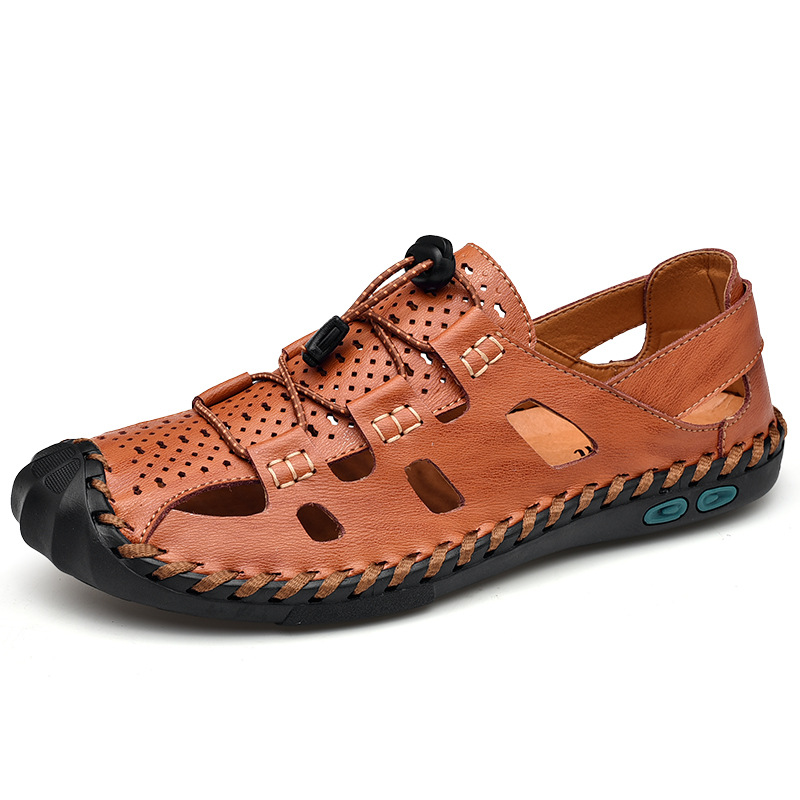 2025 Dropshipping Summer Men's Closed-Toe Sandals Men's Amazon Independent Site Two-Way Casual Beach Shoes Men's Shoes