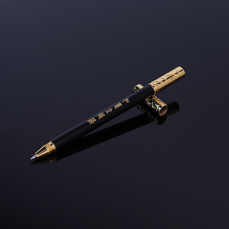 Picture of Creative gold cudgel brass neutral pen gift business advertising sign pen paint magnetic student stationery pen
