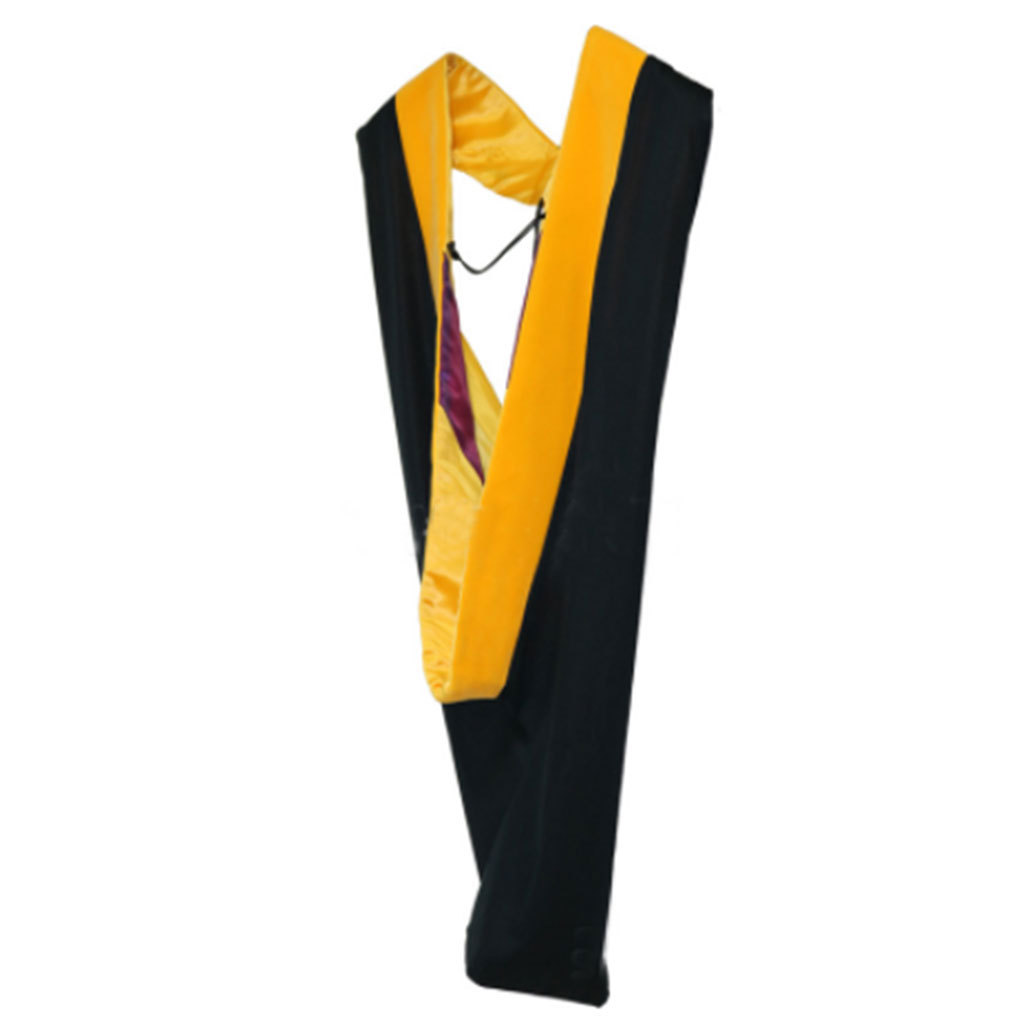 Picture of 2025 American Adult Scientific Clothing, University Graduation Clothing, Woven Bachelor's Clothing Suit, Yellow Collar Drape Cloth