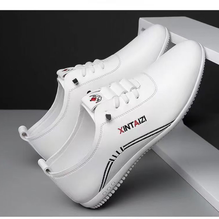 Men's Casual Leather Shoes Comfortable Breathable Soft Sole Lightweight Men's Shoes All-Match Wholesale Spring and Summer Fashionable Slip-on Shoes