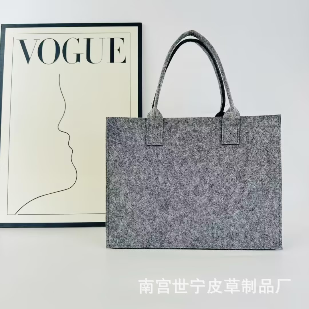 Picture of Felt Bag Customized Large-Capacity Work Clothing Shopping Felt Tote Bag Handbag Corporate Annual Meeting Souvenir Gift Bag
