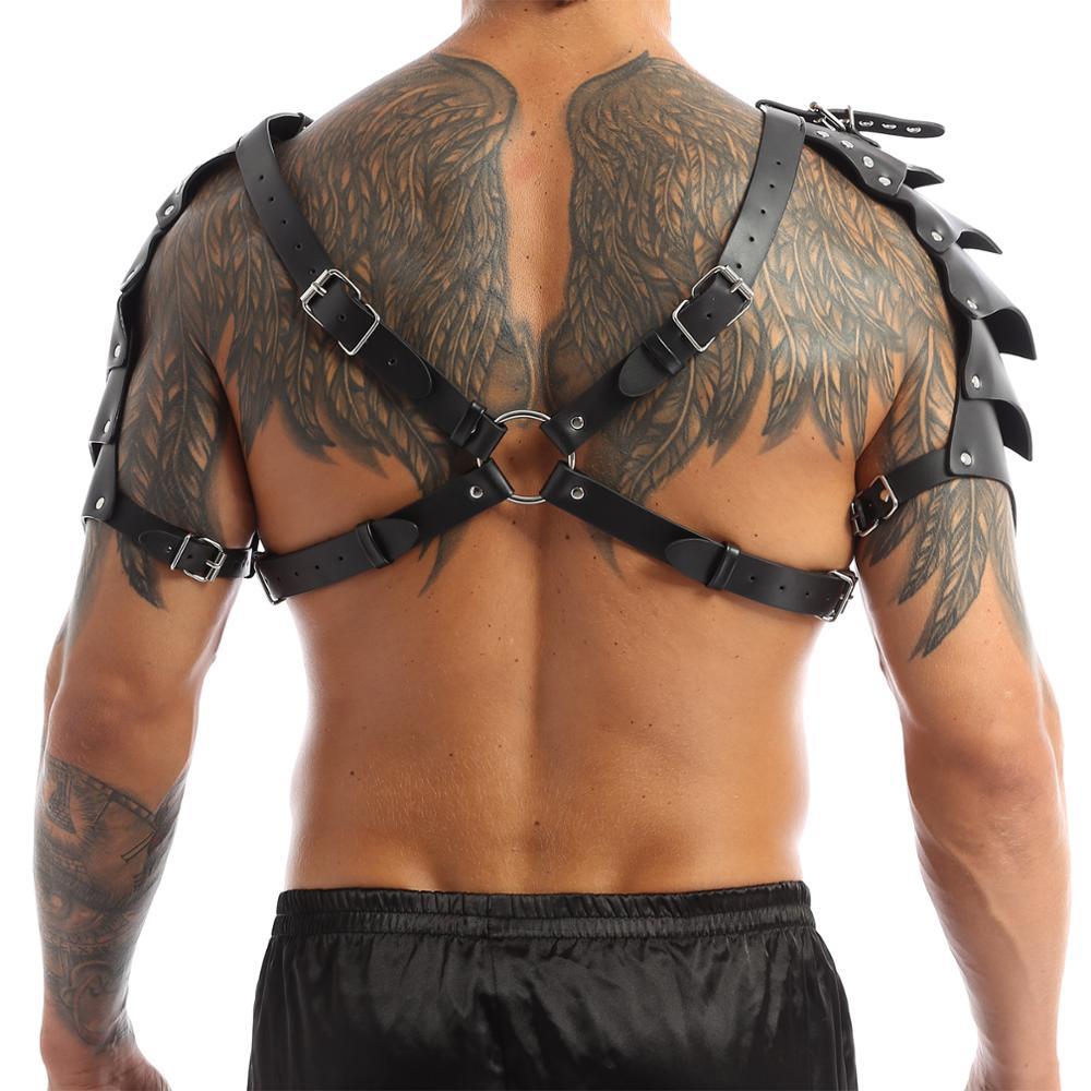 Picture of European Medieval Viking Men's Shoulder Armor Strap COSPLAY Halloween Carnival Playing Props