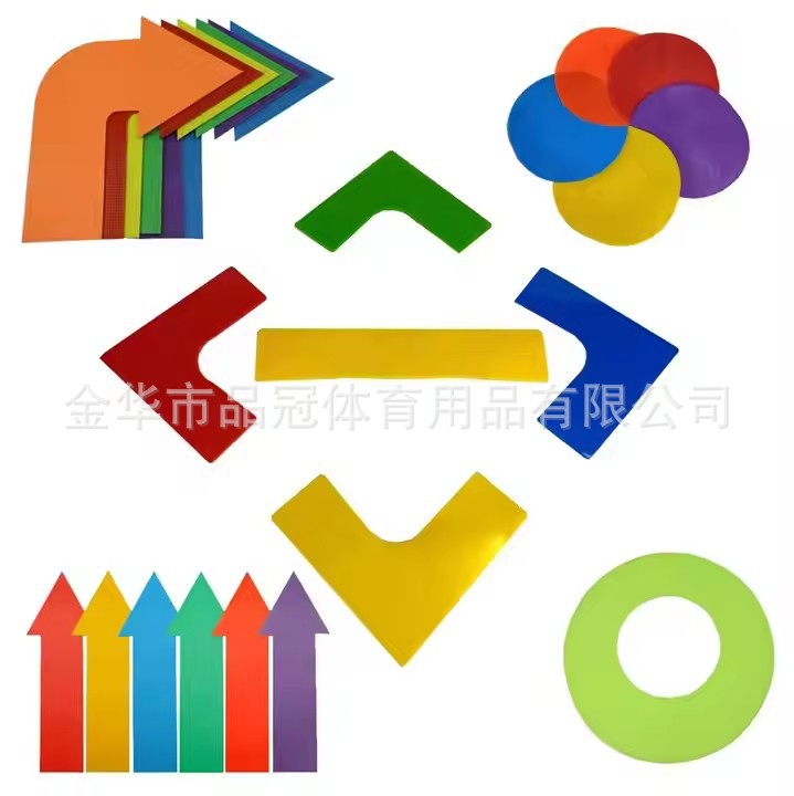 Plane Logo Plate Round Rectangular Right Angle Rubber Landmark Pad Marker Volleyball Tennis Court Marker