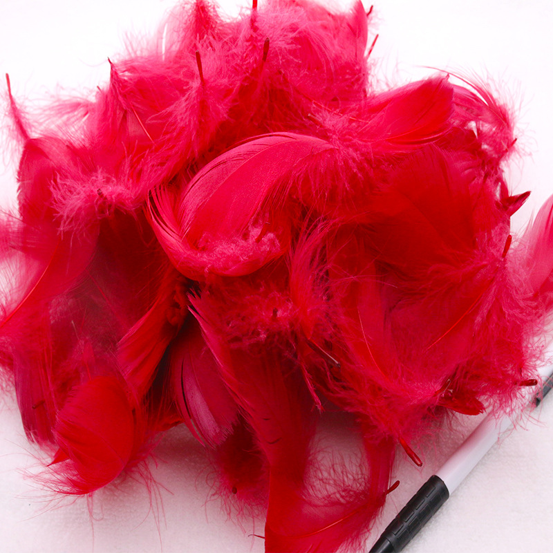 Picture of diy handmade color floating feather goose feather dream catcher wave ball gift box filling decoration materials