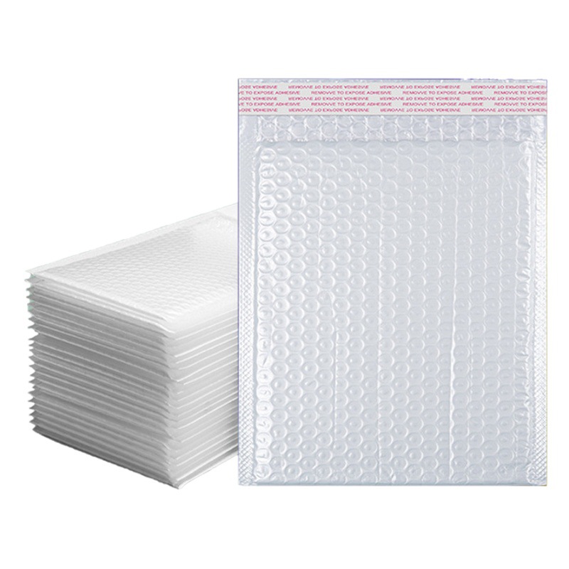 Thickened Pearl film bubble envelope bag composite clothing bubble bag waterproof white express packaging self-sealing bag wholesale