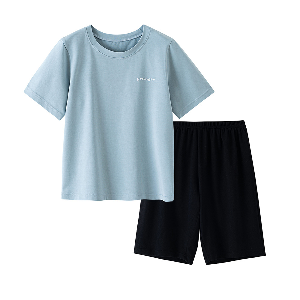 Picture of Boys' Pajamas Summer Class A Short-sleeved Modal Thin 2025 New Children's Summer suit Home