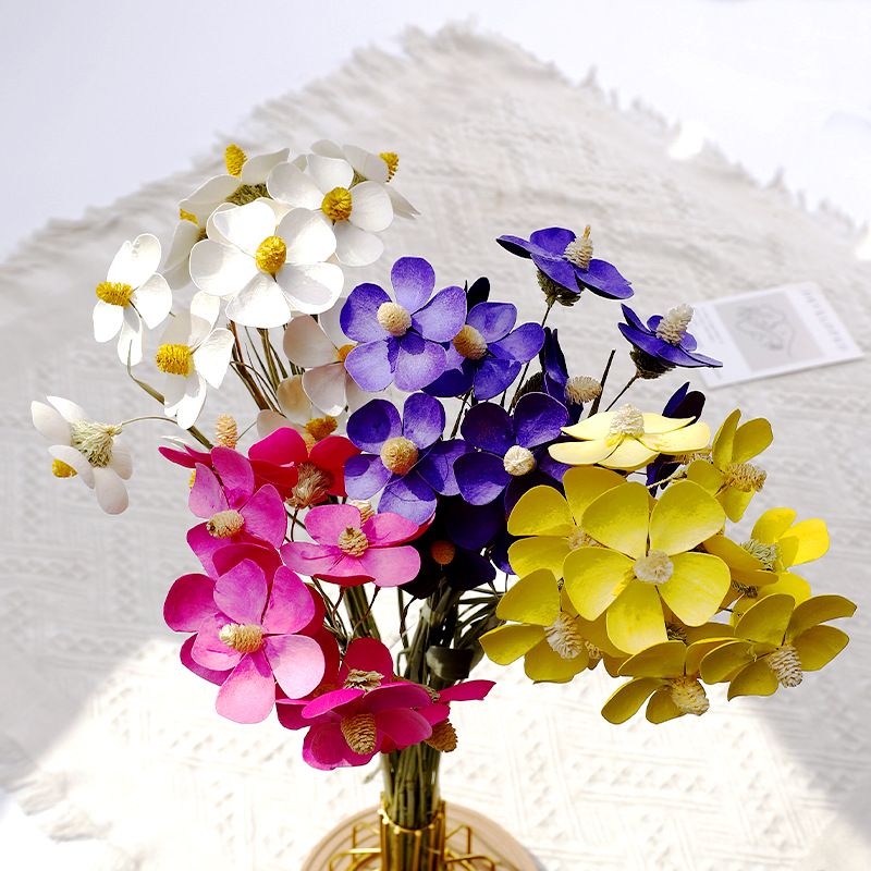 Flower Love Five-leaf Artificial Flower Flower Art Bucket Matching Material Manual DIY Decoration Flower Art Material Flower Shop Flower Material