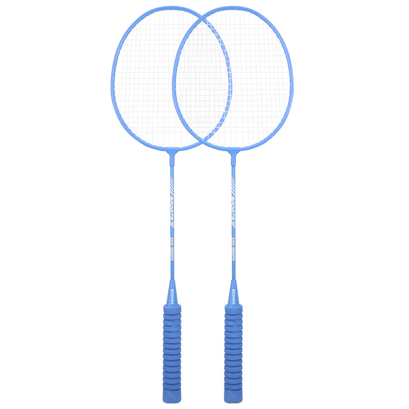 Picture of Boka Badminton Racket Genuine Adult Double Racket Set High-Value Macaron Color Sponge Handle Ultra-Light and Durable