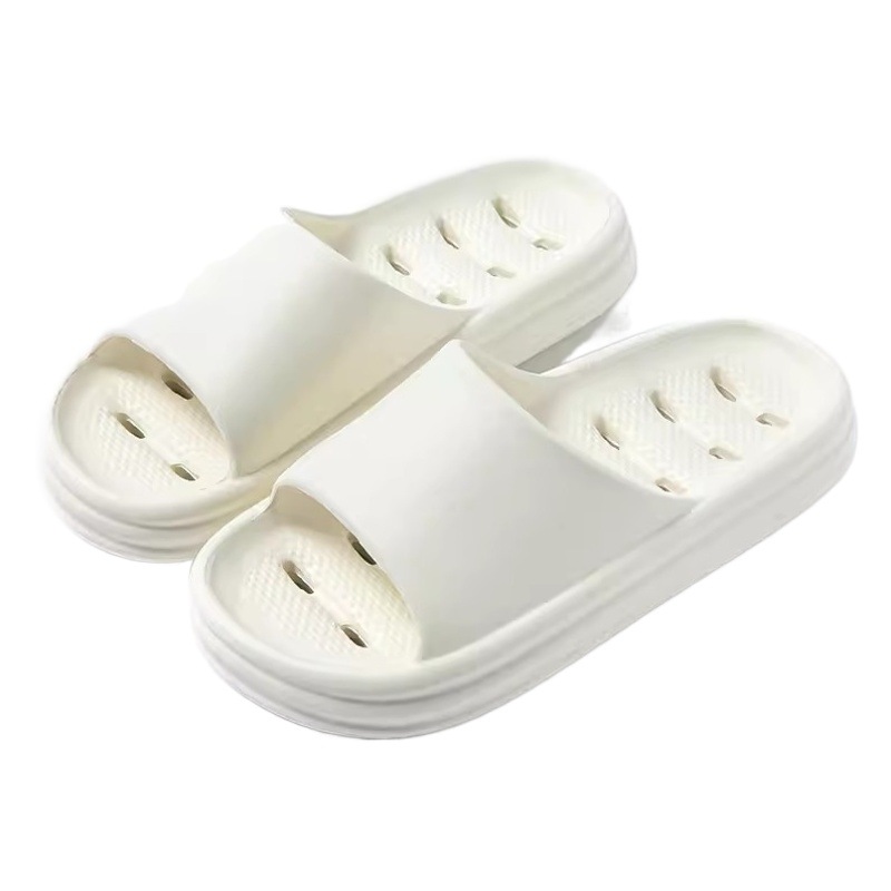 Couple bathroom slippers men's summer non-slip home indoor bath women's sandals hollow soft bottom leaking home shoes