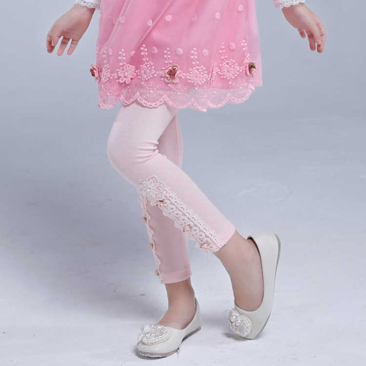 Picture of 2021 new girls' leggings spring and autumn girls' trousers princess Joker slim-fit outer pants children's clothing wholesale