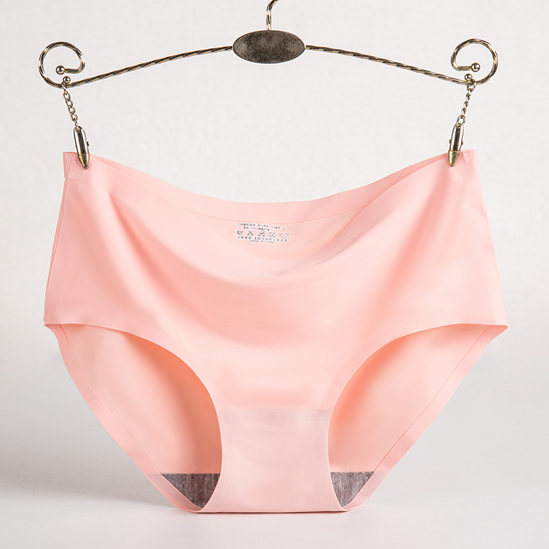 Picture of Women's Ice Silk Underwear Seamless Underwear One-Piece Underwear Breathable Mid-Waist Sexy Women's Underwear Briefs 810