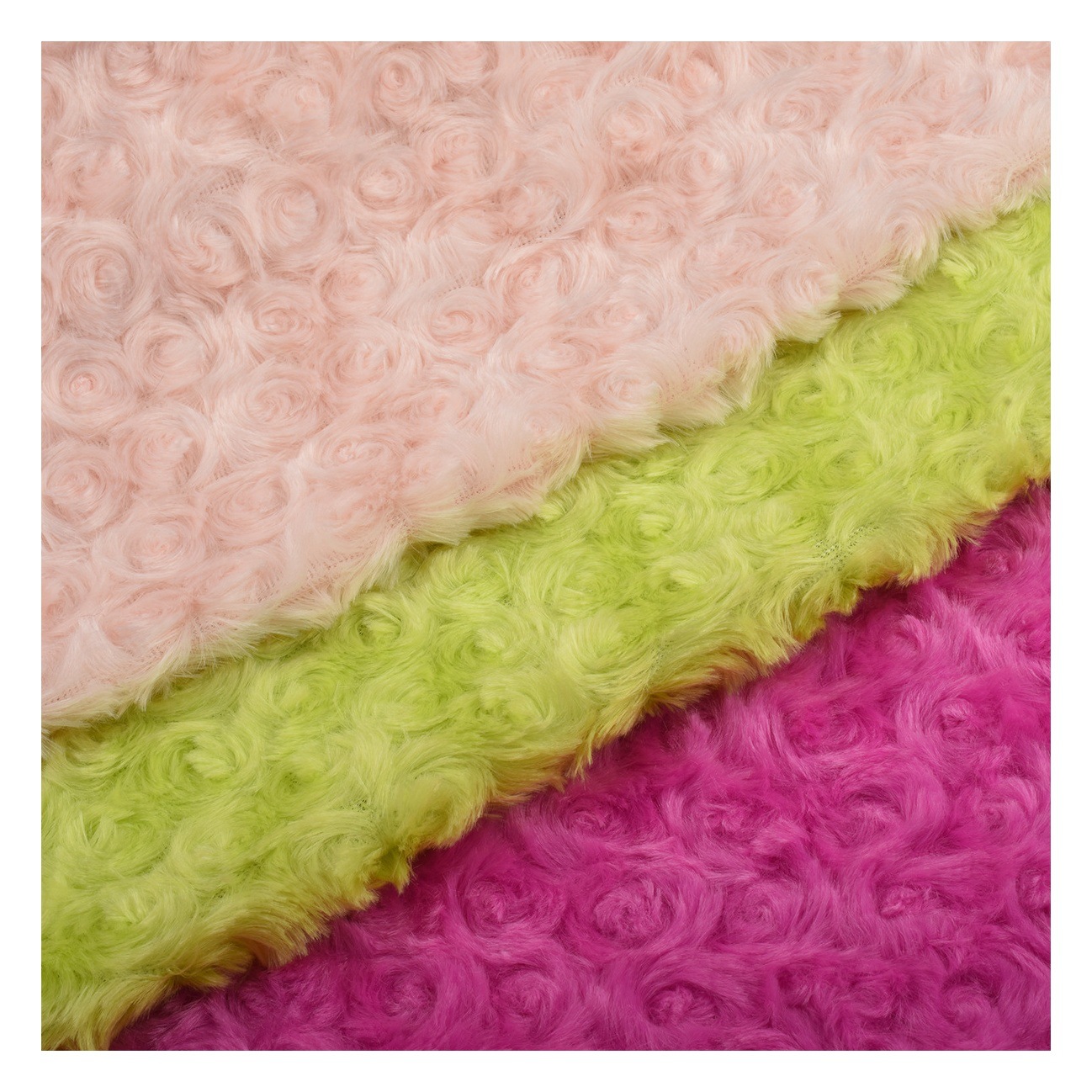 Rose velvet 390g twisted flower grinding ring velvet pvvelvet pet nest carpet doll plush toy fabric